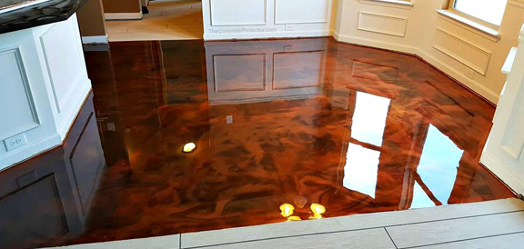 metallic epoxy floor