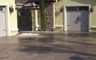 stamped concrete driveway