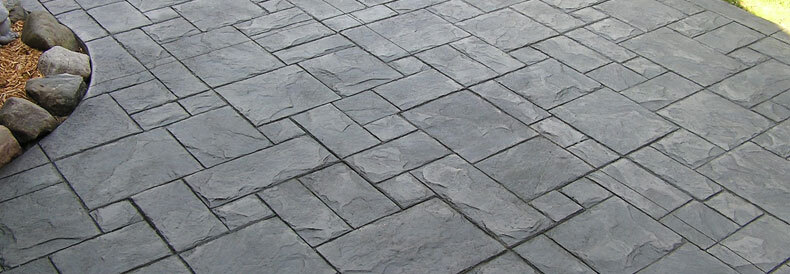stamped concrete patio