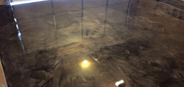 metallic epoxy garage floor