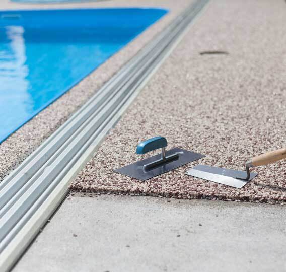 concrete pool deck